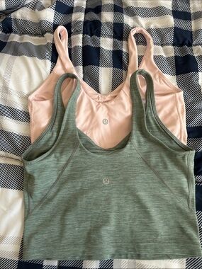 Lemon Ribbed Camisole Duo - Dusty Pink & Sage Green